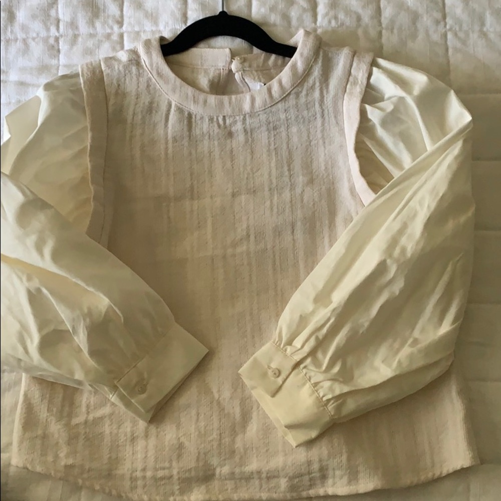 Zara girls cream blouse